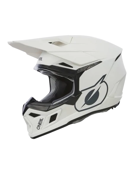 Casco de motocross O'Neal 3SRS Solid Blanco