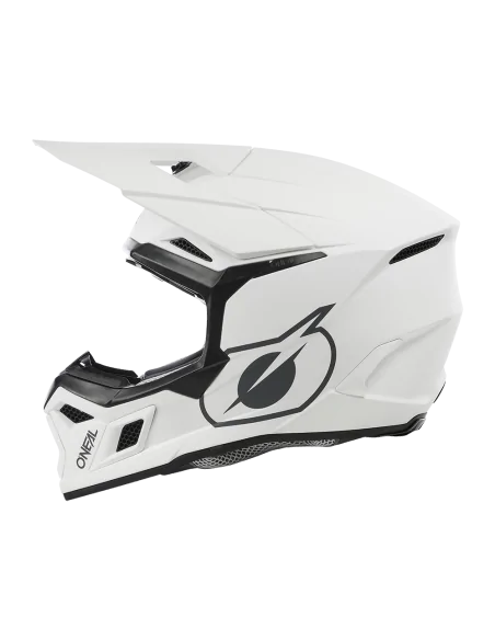 Casco de motocross O'Neal 3SRS Solid Blanco