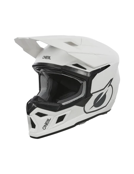 Casco de motocross O'Neal 3SRS Solid Blanco