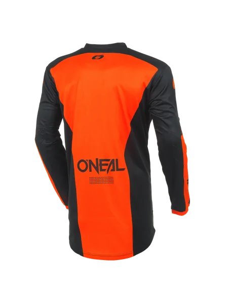 Camiseta de motocross O'Neal Element Negro/Naranja