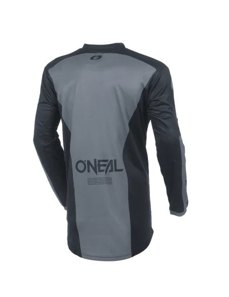 Camiseta de motocross O'Neal Element Racewear Negro/Gris