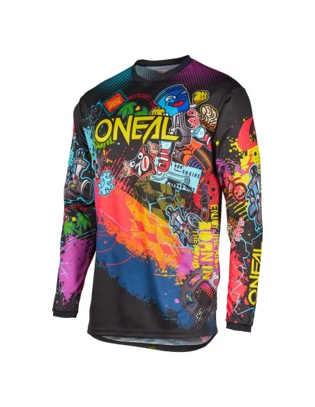 Camiseta MX de niño O'Neal Element Youth Vibrant Multicolor