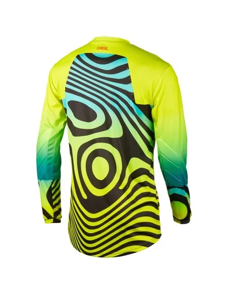 Camiseta MX de niño O'Neal Element Youth Nova Amarillo flúor