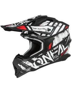 Casco O'Neal 2SRS GLITCH Negro/Blanco – vista 1