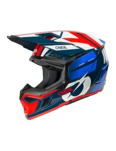 Casco O'Neal 3SRS RIDE Blue/White/Red – vista 1