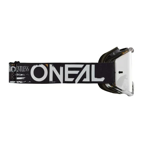 Gafas O'Neal B-10 ATTACK Black/White - Silver Mirror – vista 3