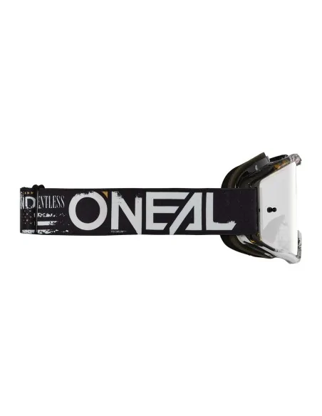 Gafas O'Neal B-10 ATTACK Black/White - Silver Mirror – vista 3