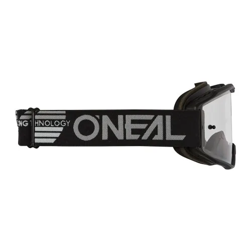 Gafas O'Neal B-10 Solid Black - Clear – vista 3