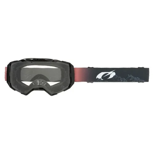 Gafas O'Neal B-22 COVERT Black/Red - Clear – vista 1