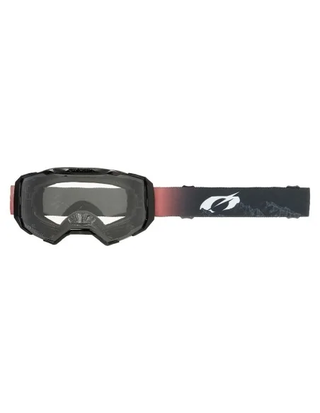 Gafas O'Neal B-22 COVERT Black/Red - Clear – vista 1