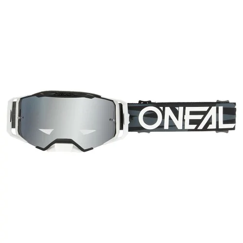 Gafas O'Neal B-33 ICTUS Black/White - Silver Mirror – vista 1