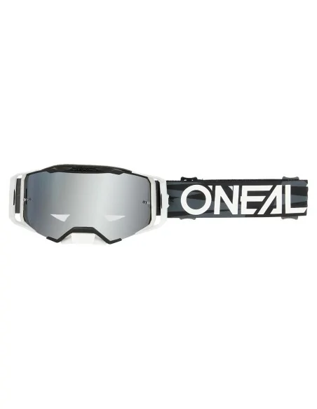 Gafas O'Neal B-33 ICTUS Black/White - Silver Mirror – vista 1