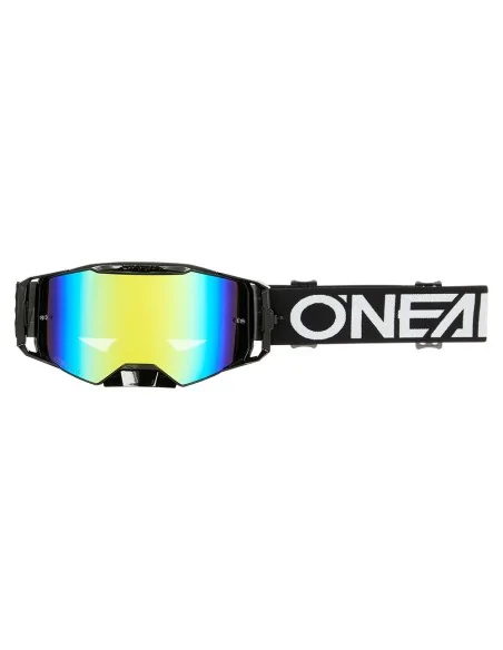 Gafas O'Neal B-55 CRAM Black/White - Radium Gold – vista 1