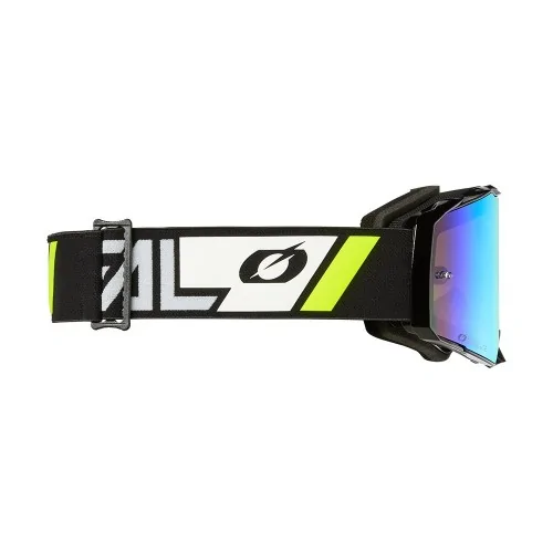 Gafas O'Neal B-55 CRAM Black/White - Radium Gold – vista 3