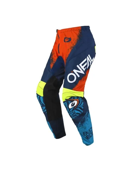 Pantalón de niño de motocross O'Neal Element Azul/Naranja