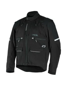 Chaqueta para moto O'Neal EXT Enduro negra/gris – vista 1