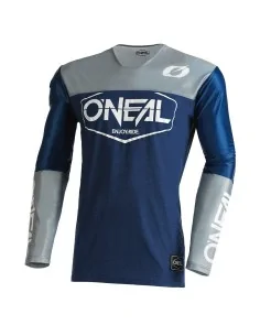 Jersey para moto y MTB O'Neal Mayhem HEXX azul/gris – vista 1