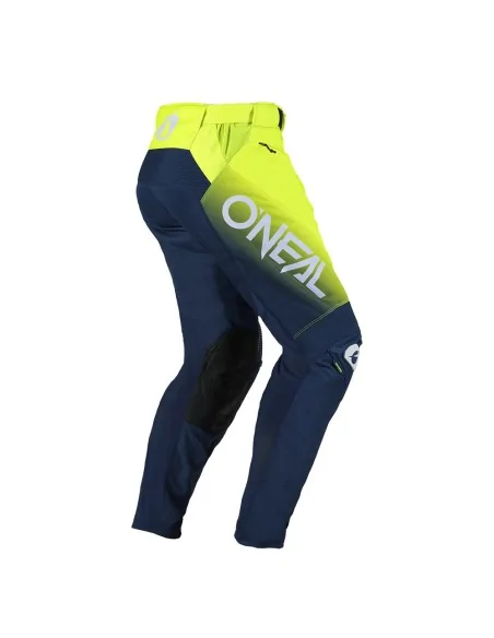 Pantalón de motocross O'Neal Mayhem Azul/Amarillo flúor