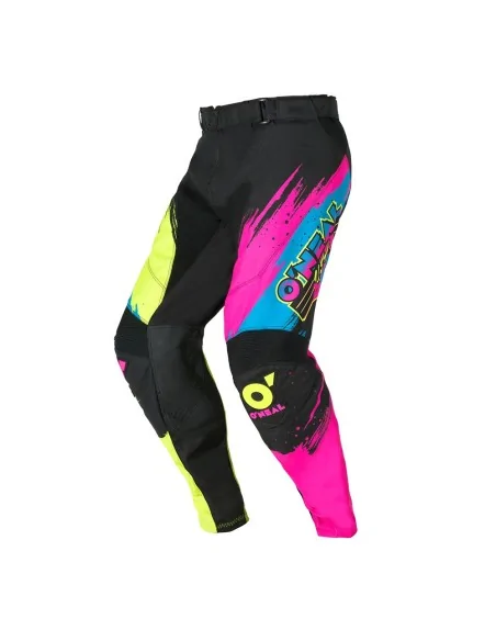 Pantalón de motocross O'Neal Mayhem Negro/Amarillo flúor