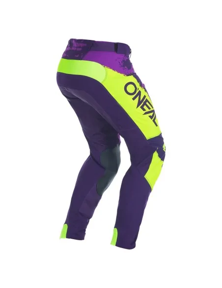 Pantalón de motocross O'Neal Mayhem Lila/Amarillo flúor