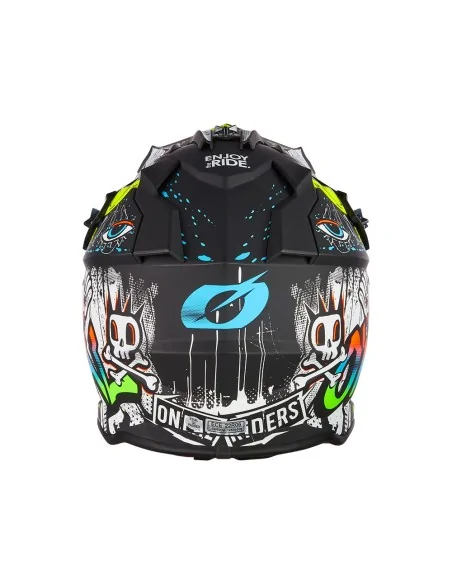 Casco de motocross O'Neal 2SRS Rancid Negro/Blanco