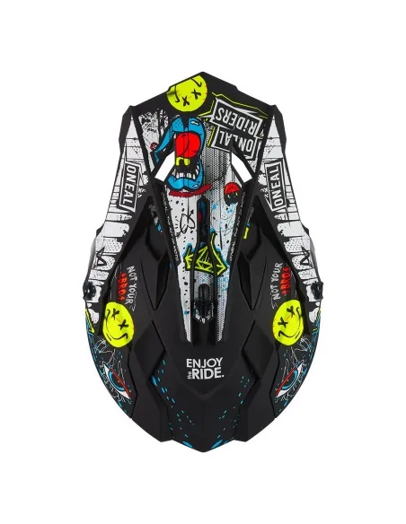 Casco de motocross O'Neal 2SRS Rancid Negro/Blanco