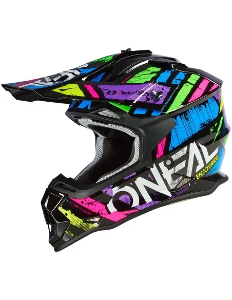 Casco de motocross O'Neal 2SRS Glitch Multicolor