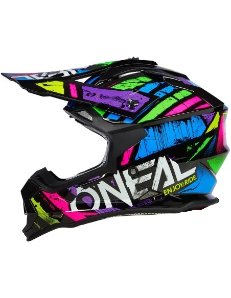 Casco de motocross O'Neal 2SRS Glitch Multicolor
