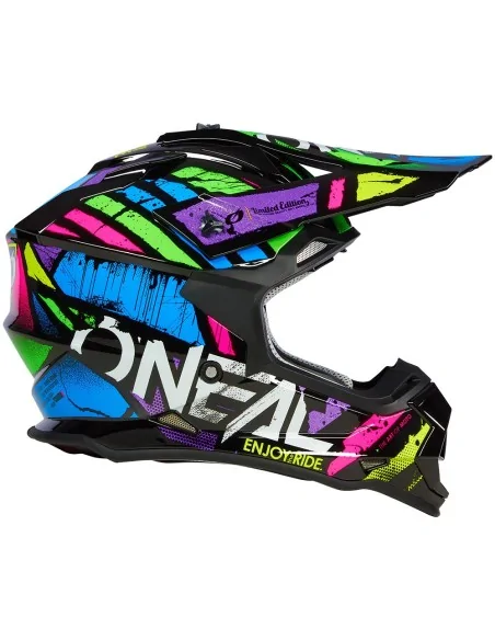 Casco de motocross O'Neal 2SRS Glitch Multicolor