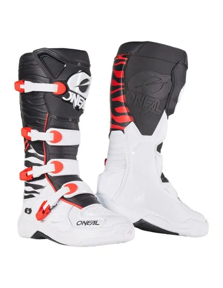 Botas de motocross O'Neal 3SRS Negro/Blanco/Rojo