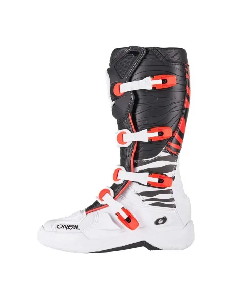 Botas de motocross O'Neal 3SRS Negro/Blanco/Rojo