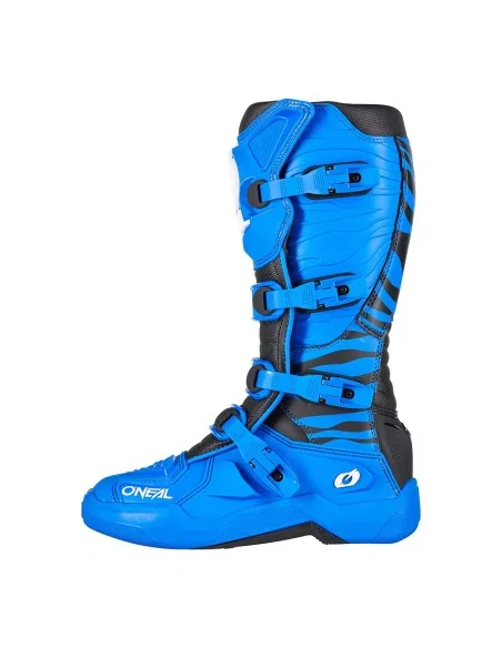 Botas de motocross O'Neal 3SRS Zebra Azul