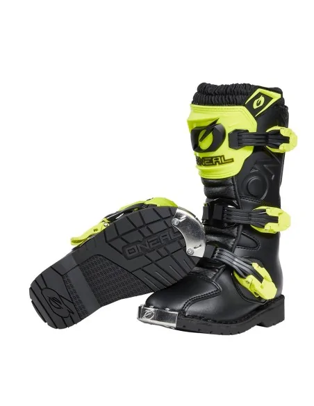 Botas de niño de motocross O'Neal Rider Pro Youth Amarillo flúor