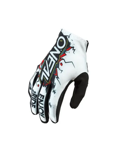 Guantes de niño de motocross O'Neal Matrix Villain Blanco