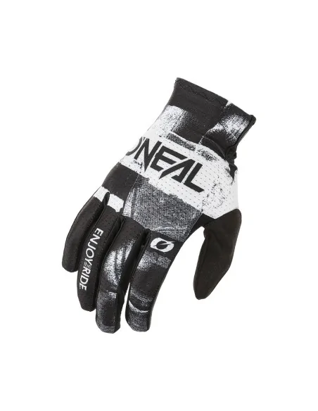 Guantes de motocross O'Neal Matrix Roller Negro/Blanco