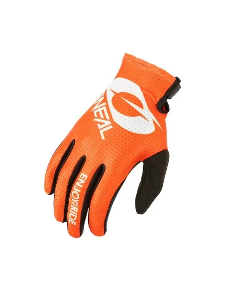 Guantes de motocross O'Neal Matrix Stacked Naranja/Blanco
