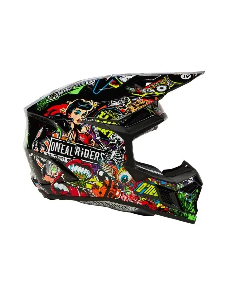 Casco de niño de motocross O'Neal 3SRS Youth Crank Multicolor