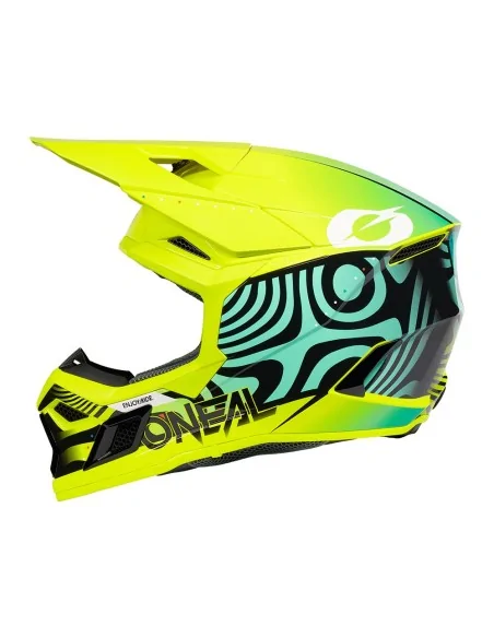 Casco de niño de motocross O'Neal 3SRS Youth Nova Amarillo flúor