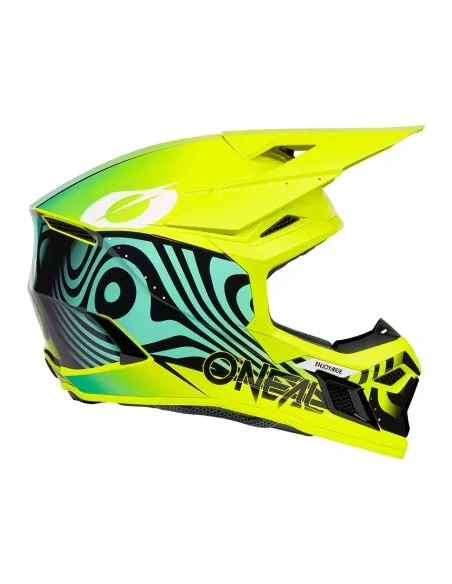 Casco de niño de motocross O'Neal 3SRS Youth Nova Amarillo flúor