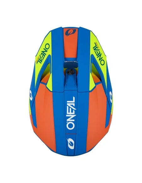Casco de motocross O'Neal 3SRS Solid Azul/Flúor