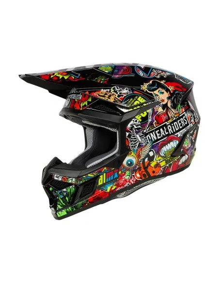Casco de motocross O'Neal 3SRS Crank Multicolor