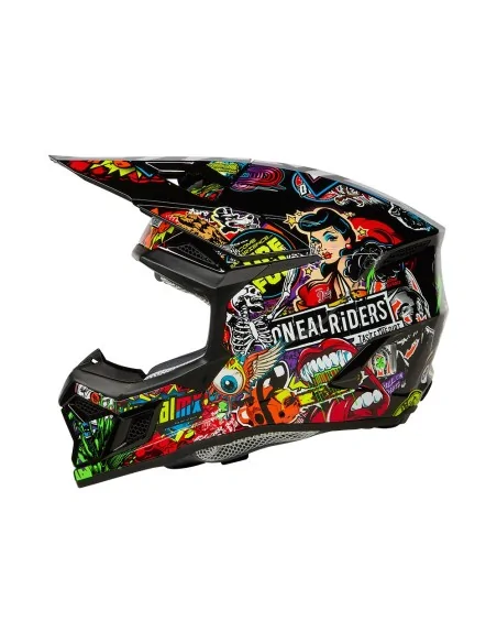 Casco de motocross O'Neal 3SRS Crank Multicolor