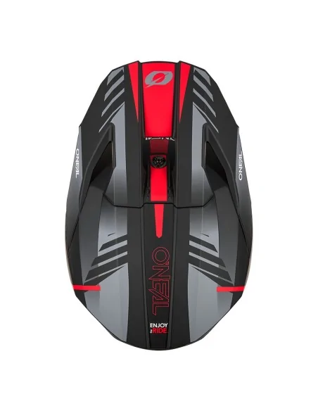 Casco de motocross O'Neal 3SRS Haze Negro/Gris/Rojo