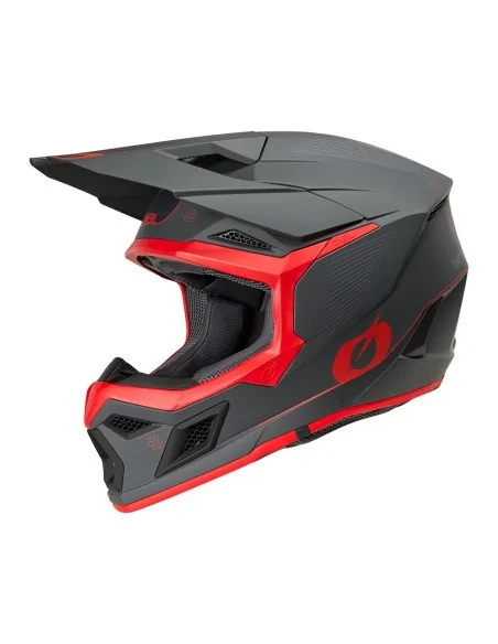 Casco de motocross O'Neal 3SRS E-Stroke Gris/Rojo