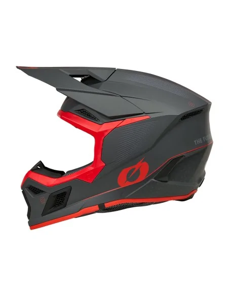 Casco de motocross O'Neal 3SRS E-Stroke Gris/Rojo