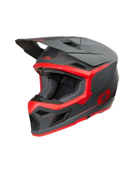 Casco de motocross O'Neal 3SRS E-Stroke Gris/Rojo