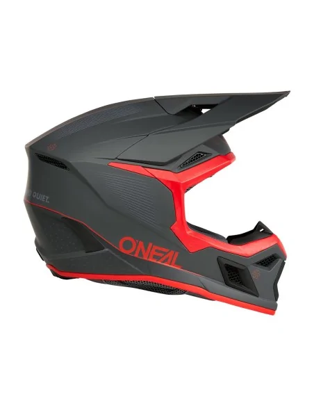 Casco de motocross O'Neal 3SRS E-Stroke Gris/Rojo