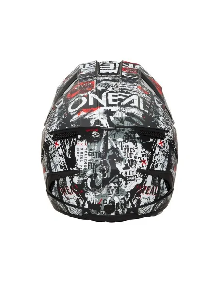 Casco de motocross O'Neal 3SRS Attack Negro/Blanco