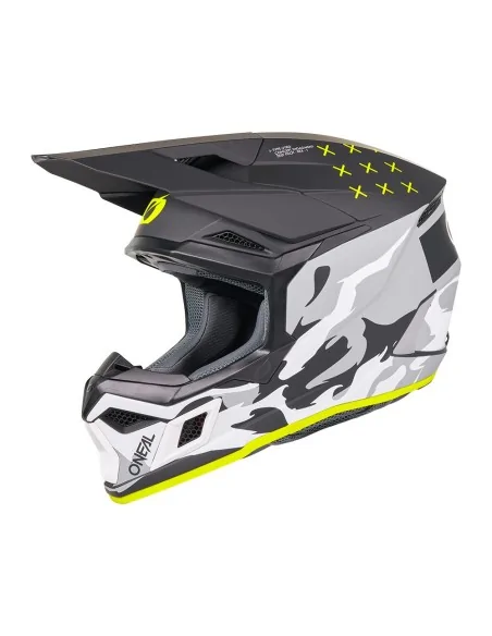 Casco de motocross O'Neal 3SRS Heat Negro/Gris