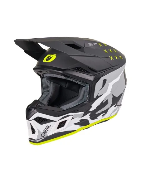 Casco de motocross O'Neal 3SRS Heat Negro/Gris